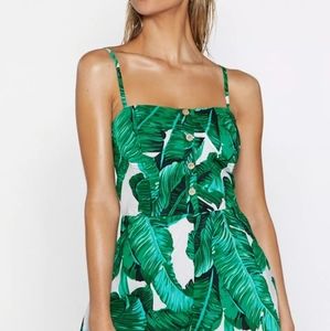 Nasty Gal Why Plant I Palm Romper